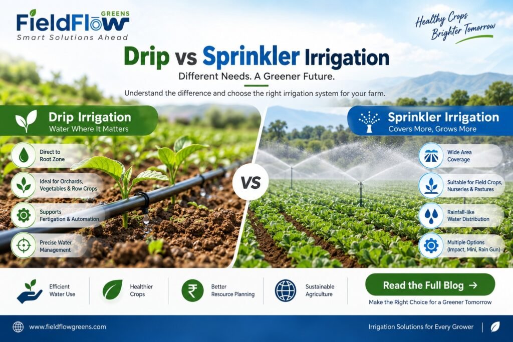 Drip vs Sprinkler Irrigation