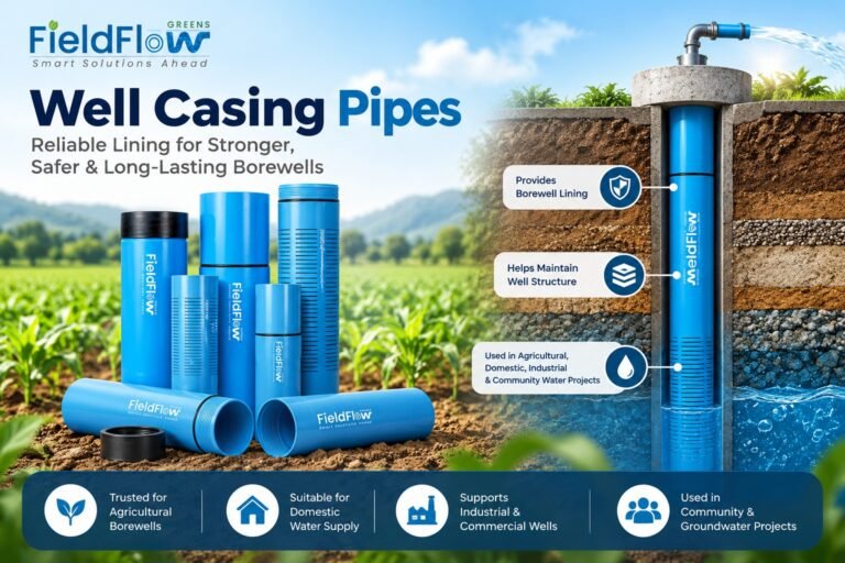 application of borewell pipes