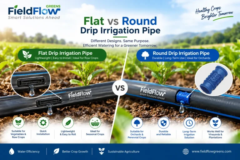 Flat vs Round Drip Irrigation Pipe